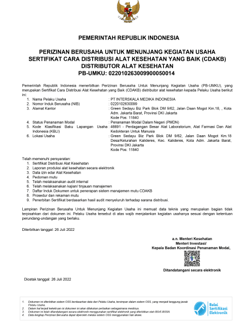 Certificate 1